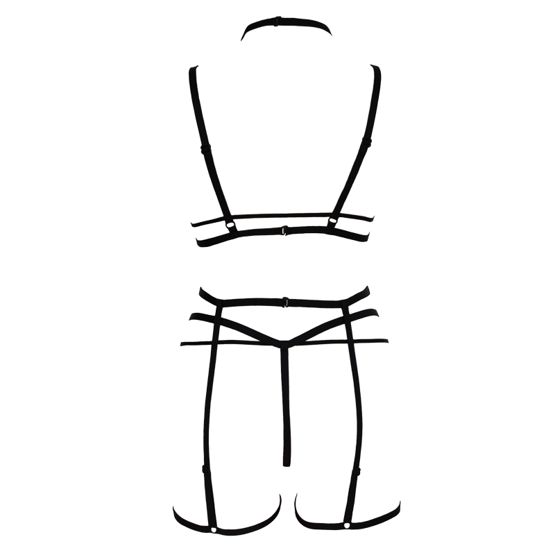 Muse Lingerie Soft Cup Lace Triangle Bralette With Double Waist Strap Black PL001BLK Size S/M/L