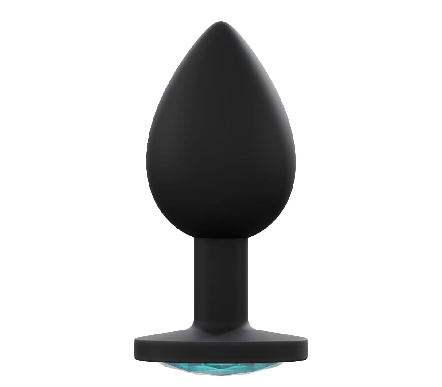 Love In Leather PLU003 Silicone Butt Plug With Gem - MULTIPLE COLOURS