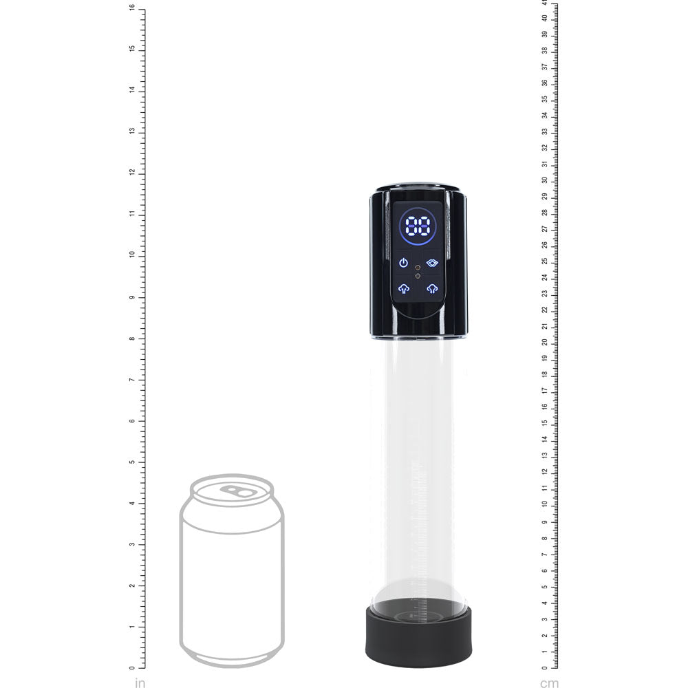 Shots Toys | PUMPED MegaLift Automatic Penis Pump - Black/Clear Auto Penis Pump