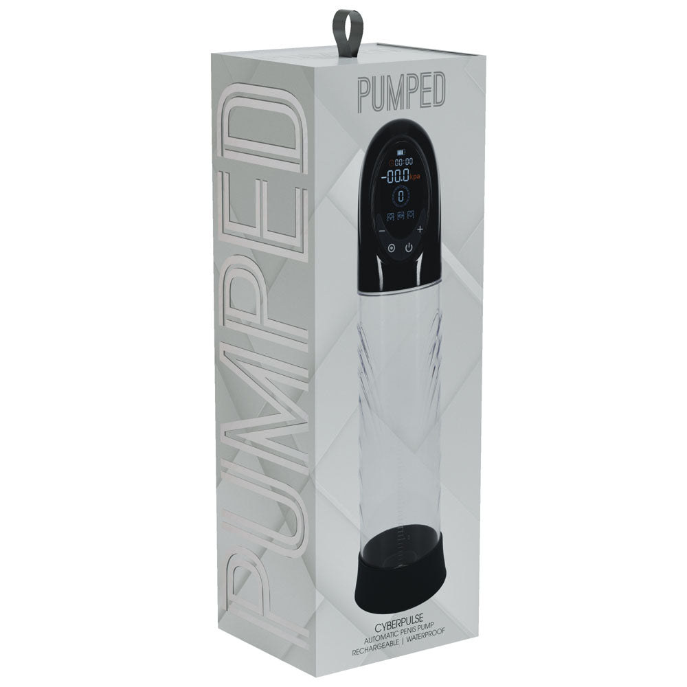 Shots Toys | PUMPED CyberPulse Automatic Penis Pump - Black/Clear Auto Penis Pump
