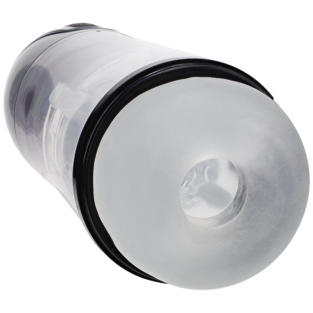 Shots Toys | PUMPED SonicPull - Gunmetal Sucking And Vibrating Auto Masturbator