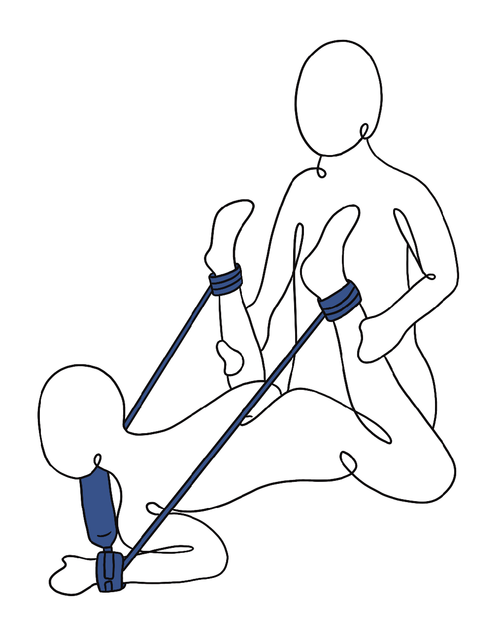 Sportsheets Pivot Connection Kit Cuff and Tether Kit