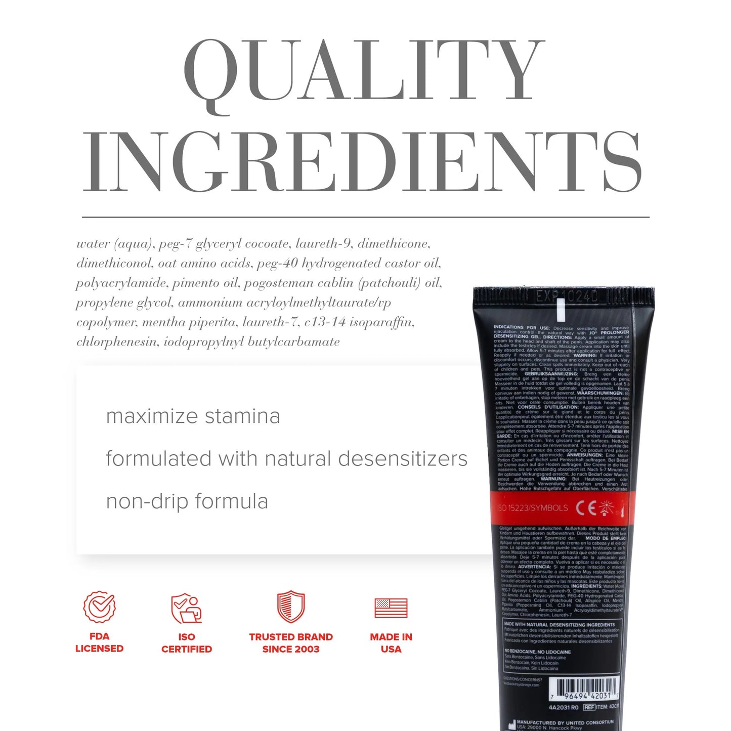 JO Enhancement Prolonger Gel 2oz/60ml