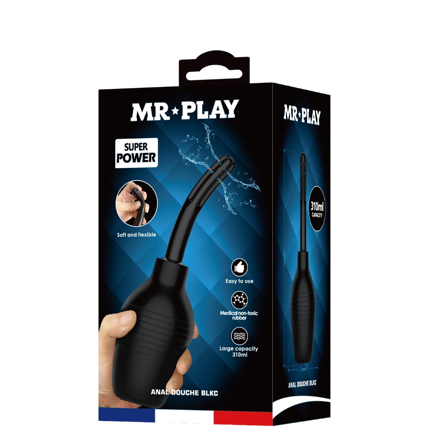 Pretty Love Mr. Play Anal Douche 310ml Enema Black