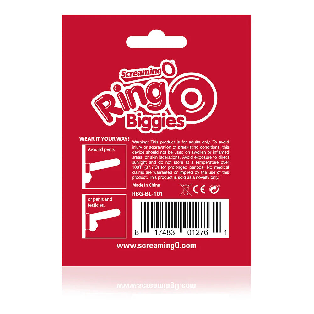 ScreamingO RingO Biggies Cock Ring Black