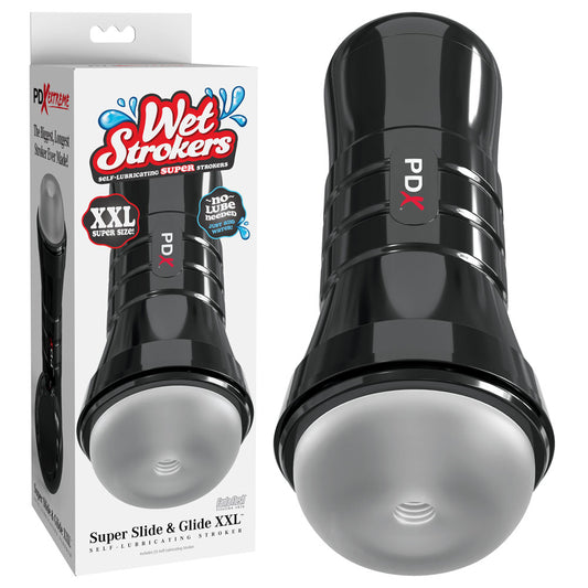 Pipedream PDX Wet Strokers - Super Slide & Glide XXL - Clear Stroker