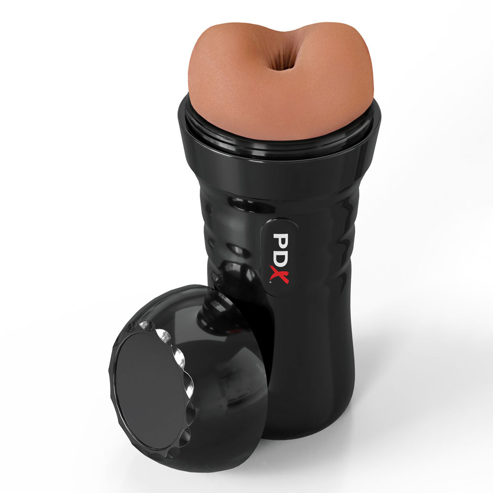 Pipedream PDX Wet Bussies Super Bangin Butt Anal Stroker - Brown
