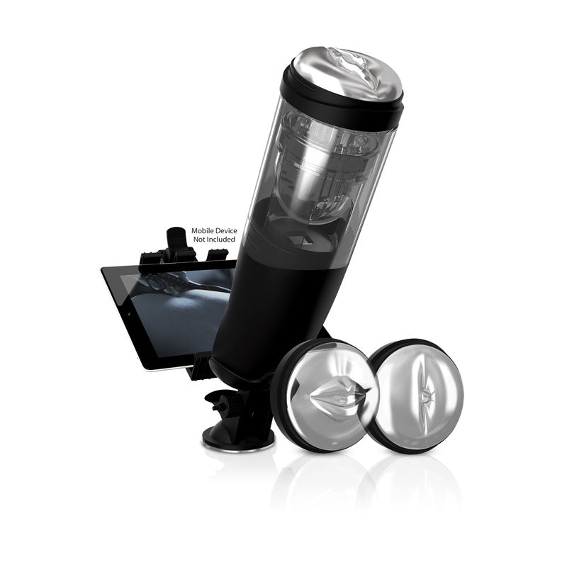 Pipedream PDX Elite Mega-Bator Spinning & Thrusting Masturbator w Mobile Device Holder
