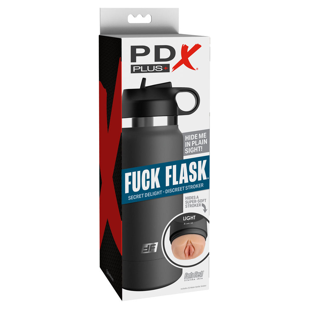 Pipedream PDX Plus Fuck Flask - Secret Delight - Flesh Discreet Vagina Stroker