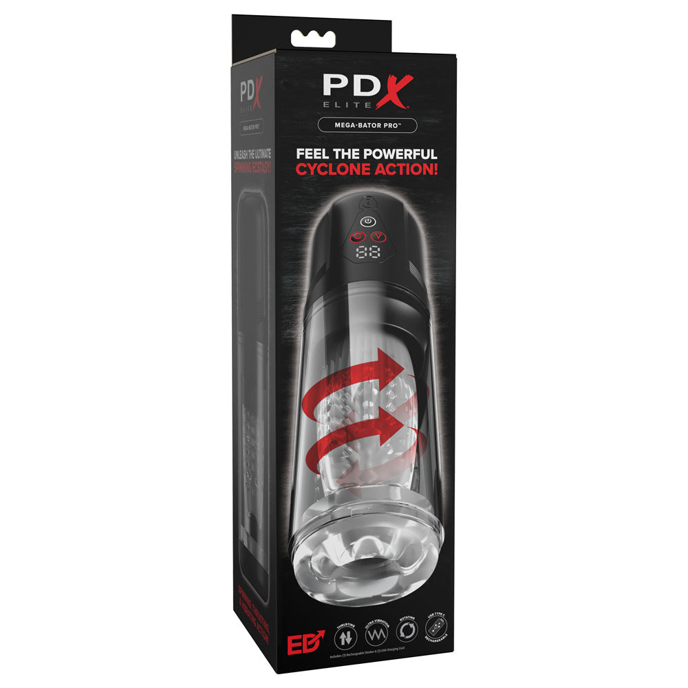 Pipedream PDX Elite Mega-Bator Pro Vibrating & Spinning Auto Stroker