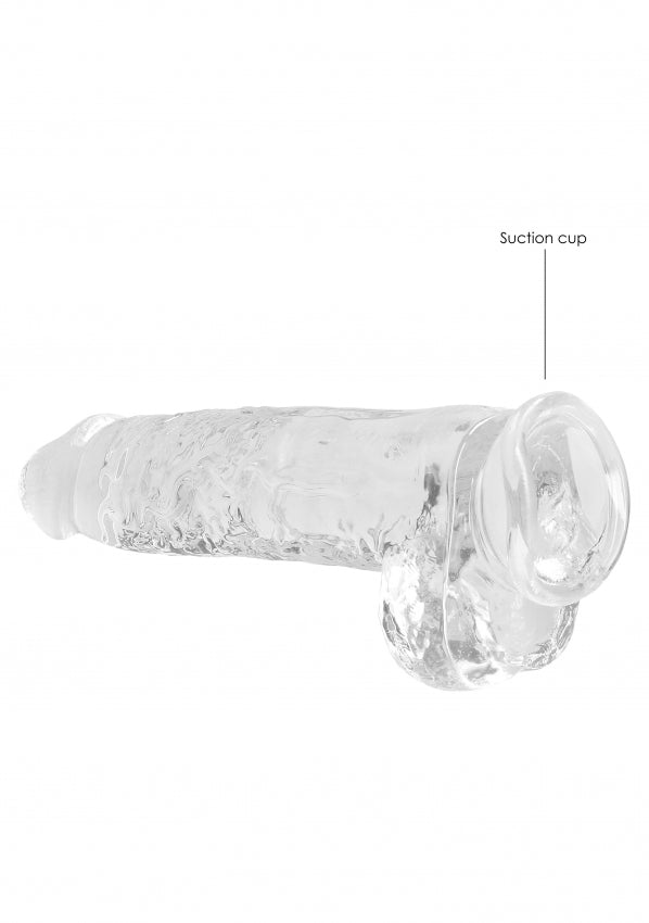Shots Toys | REALROCK Crystal Clear 9" / 22cm Realistic Dildo with Balls - Transparent