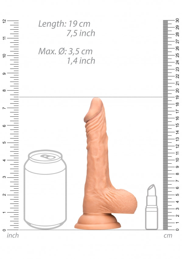 Shots Toys | REALROCK Realistic Dildo With Balls 7" / 17cm Flesh