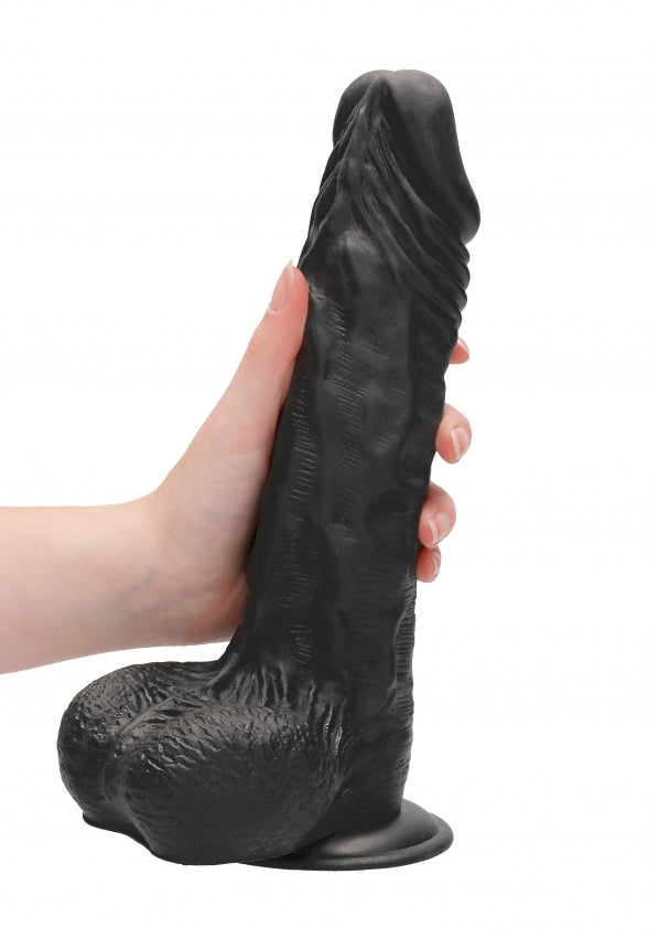 Shots Toys | REALROCK Realistic Dildo With Balls 10" / 25cm Black