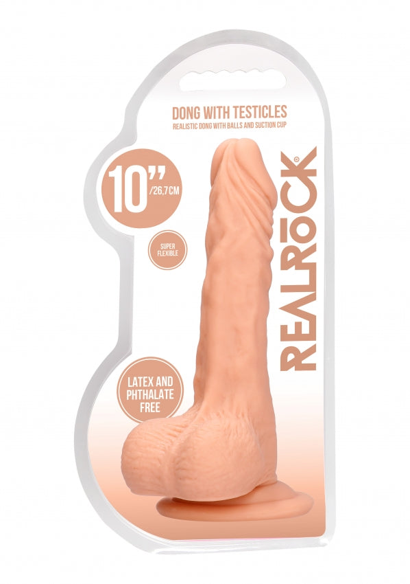 Shots Toys | REALROCK Realistic Dildo With Balls 10" / 25cm Flesh