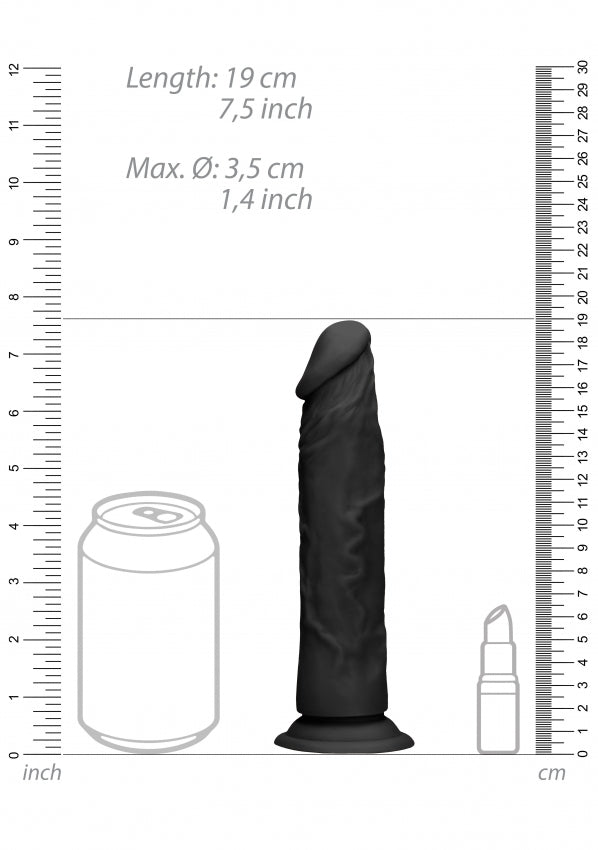 Shots Toys | REALROCK Realistic Dildo 7" / 17cm Black