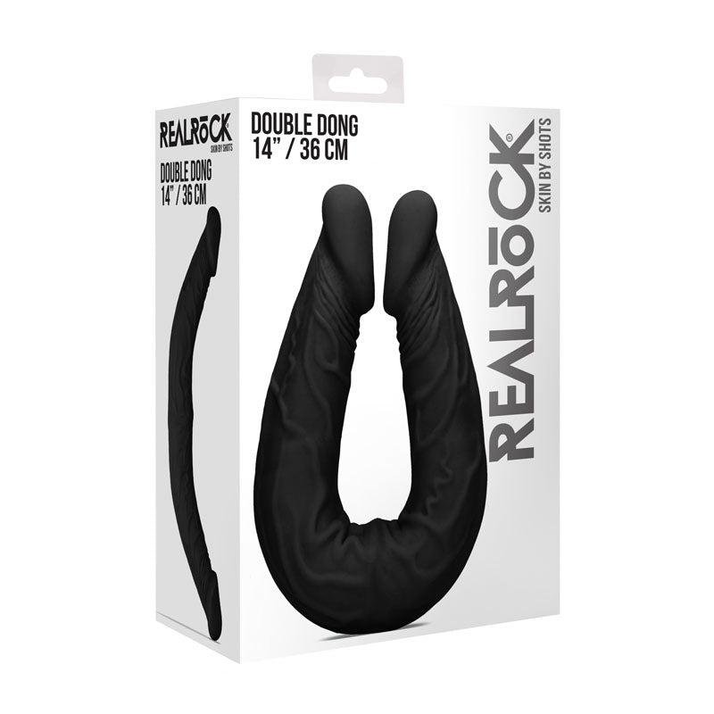 Shots Toys | REALROCK Double Dong 14" - Black