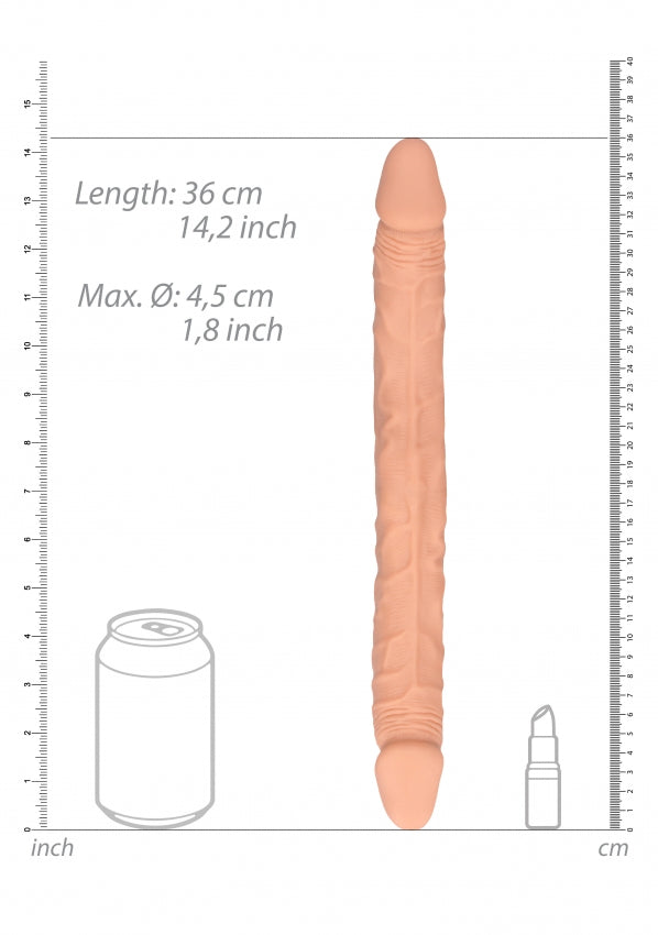 Shots Toys | REALROCK Double Dong 14" - Flesh
