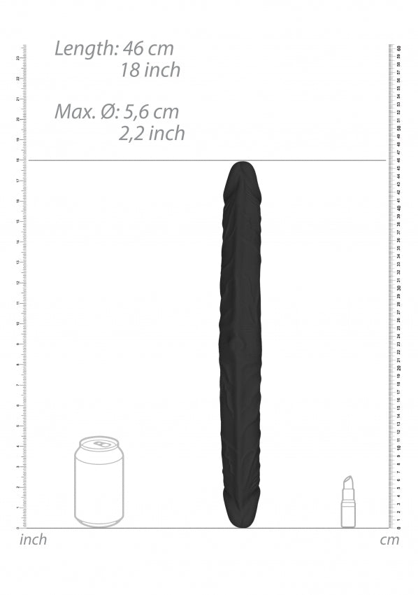 Shots Toys | REALROCK Double Dong 18" - Black