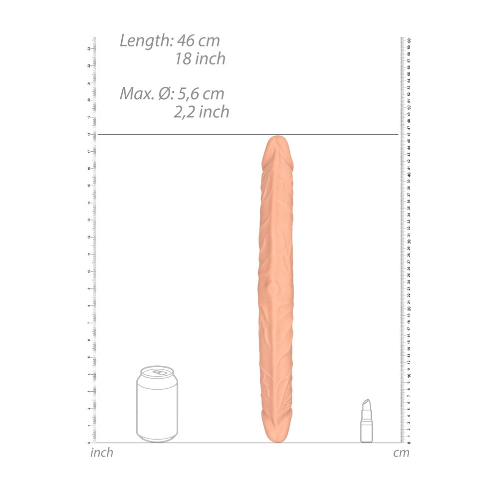 Shots Toys | REALROCK 18" Double Dildo Flesh 46cm Double Dong