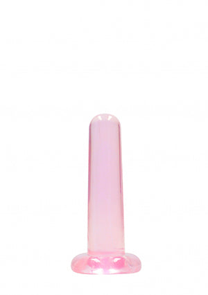 Shots Toys | REALROCK Crystal Clear 5" / 13.5cm Non Realistic Dildo with Suction Cup - Pink