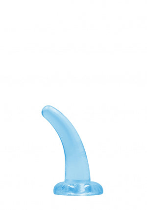 Shots Toys | REALROCK Crystal Clear 5" / 12cm Non Realistic Dildo with Suction Cup - Blue