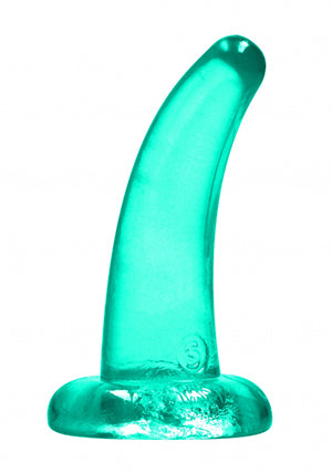 Shots Toys | REALROCK Crystal Clear 5" / 12cm Non Realistic Dildo with Suction Cup - Turquoise