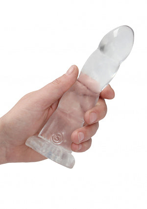 Shots Toys | REALROCK Crystal Clear 7" / 17cm Non Realistic Dildo with Suction Cup - Transparent