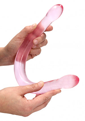 Shots Toys | REALROCK Crystal Clear Double Dildo 17" / 42cm Non Realistic - Pink