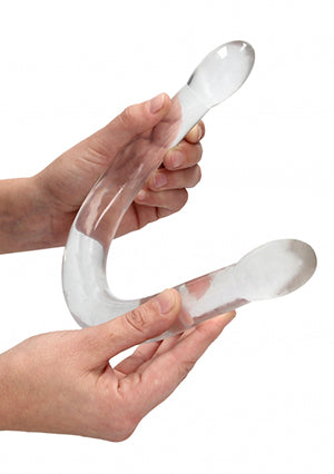 Shots Toys | REALROCK Crystal Clear Double Dildo 17" / 42cm Non Realistic - Transparent