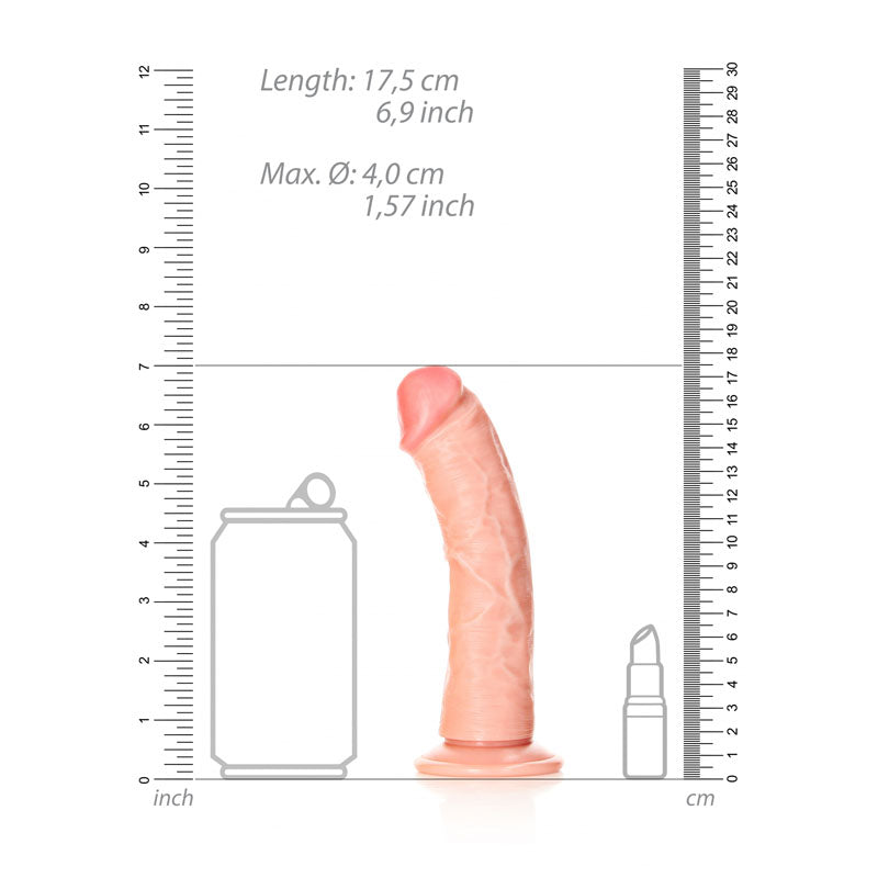 Shots Toys | REALROCK Realistic Regular Curved Dildo Flesh 15.5cm (6") Dong