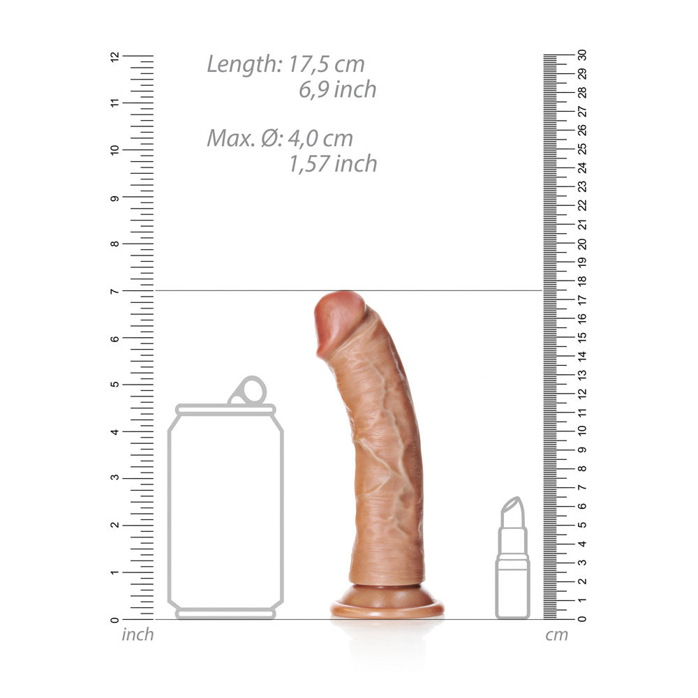 Shots Toys | REALROCK Realistic Regular Curved Dildo Tan 15.5cm (6") Dong