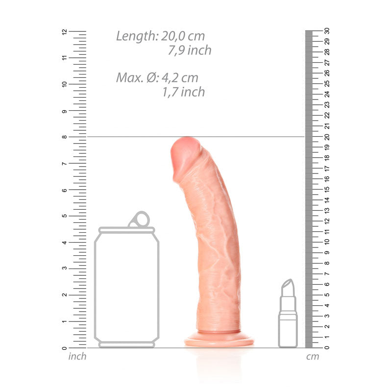 Shots Toys | REALROCK Realistic Regular Curved Dildo - Flesh 18cm (7") Dong