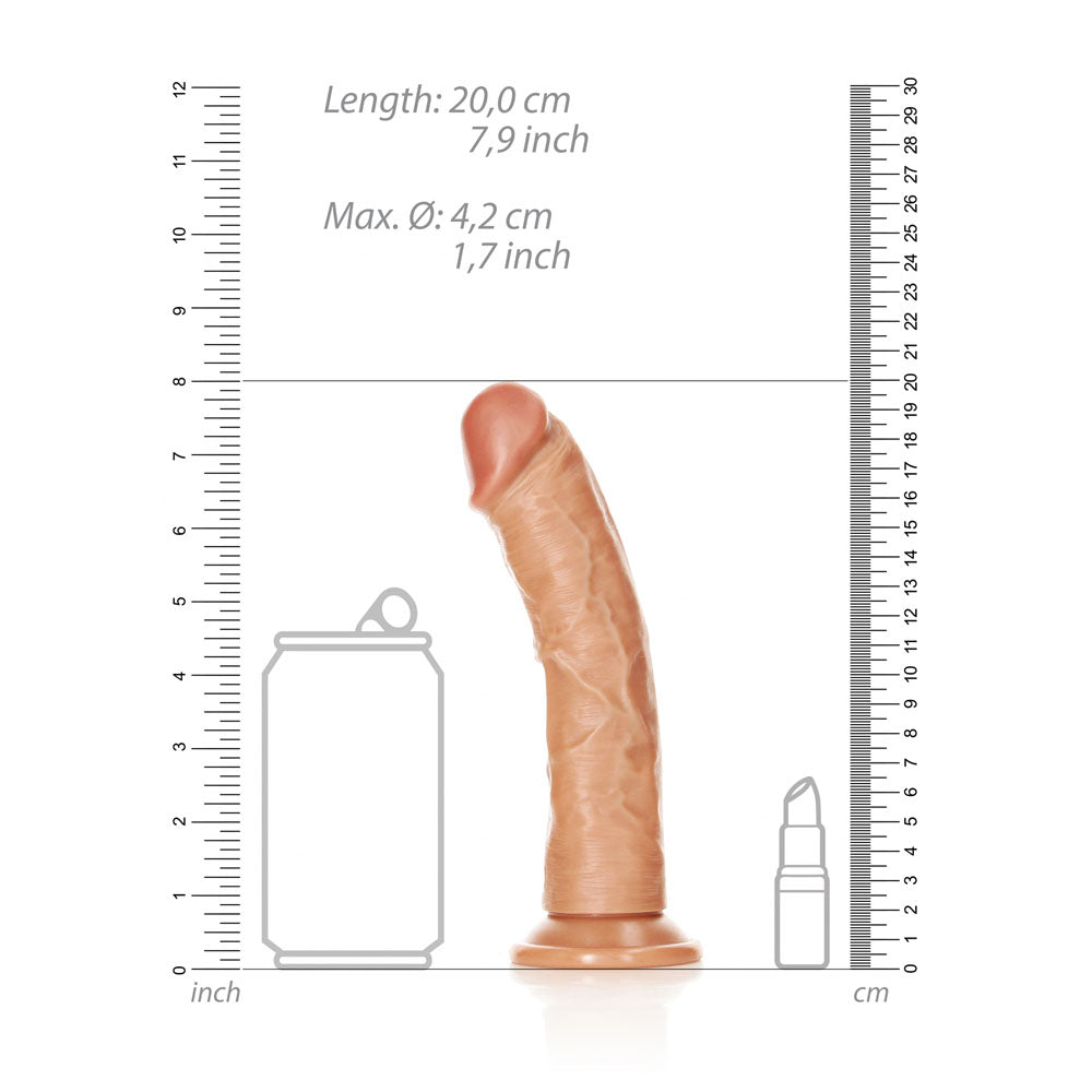 Shots Toys | REALROCK Realistic Regular Curved Dildo - Tan 18cm (7") Dong