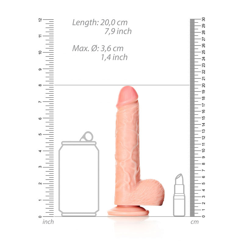 Shots Toys | REALROCK Straight Realistic Dildo with Balls - Flesh 18cm (7") Dong