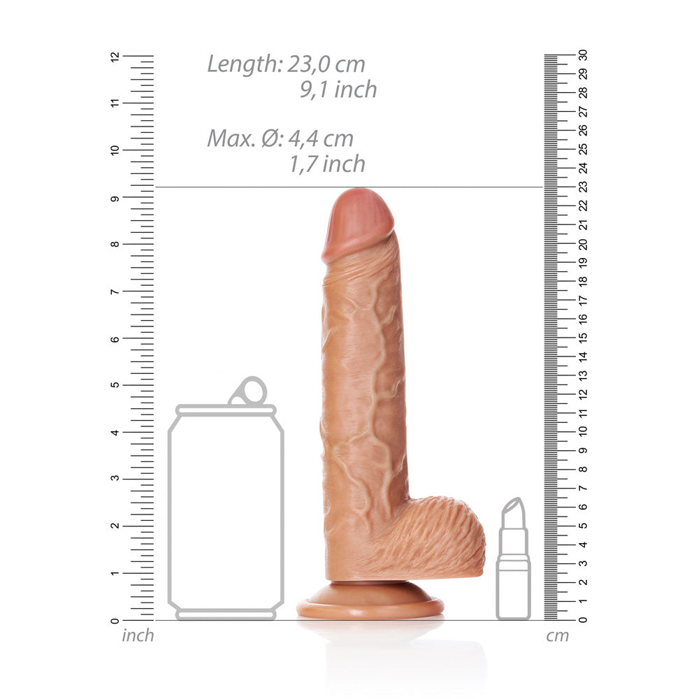 Shots Toys | REALROCK Straight Realistic Dildo with Balls - Tan 20.5cm (8")