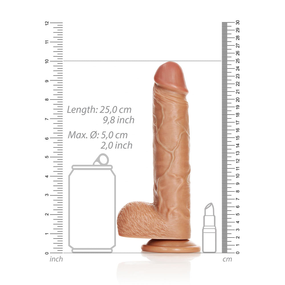Shots Toys | REALROCK Straight Realistic Dildo with Balls - Tan 23cm (9") Dong