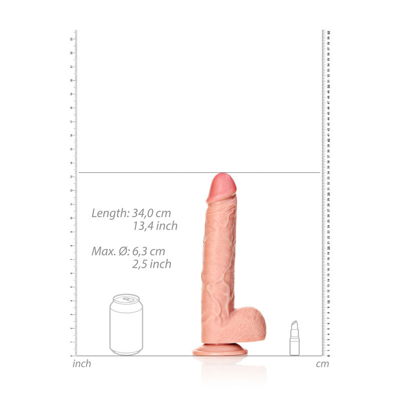 Shots Toys | REALROCK Straight Realistic Dildo with Balls - Flesh 30.5cm (12") Dong