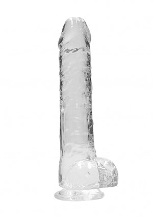 Shots Toys | REALROCK Crystal Clear 10" / 25.4cm Realistic Dildo with Balls - Transparent