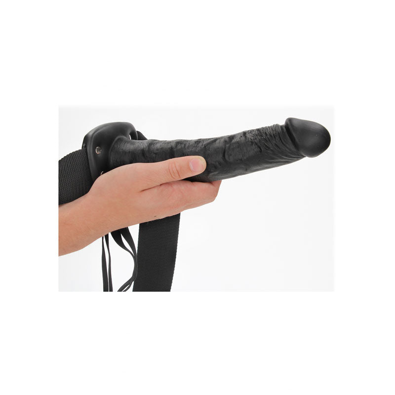 Shots Toys | REALROCK Hollow Strap-On - 10" / 24.5cm Black