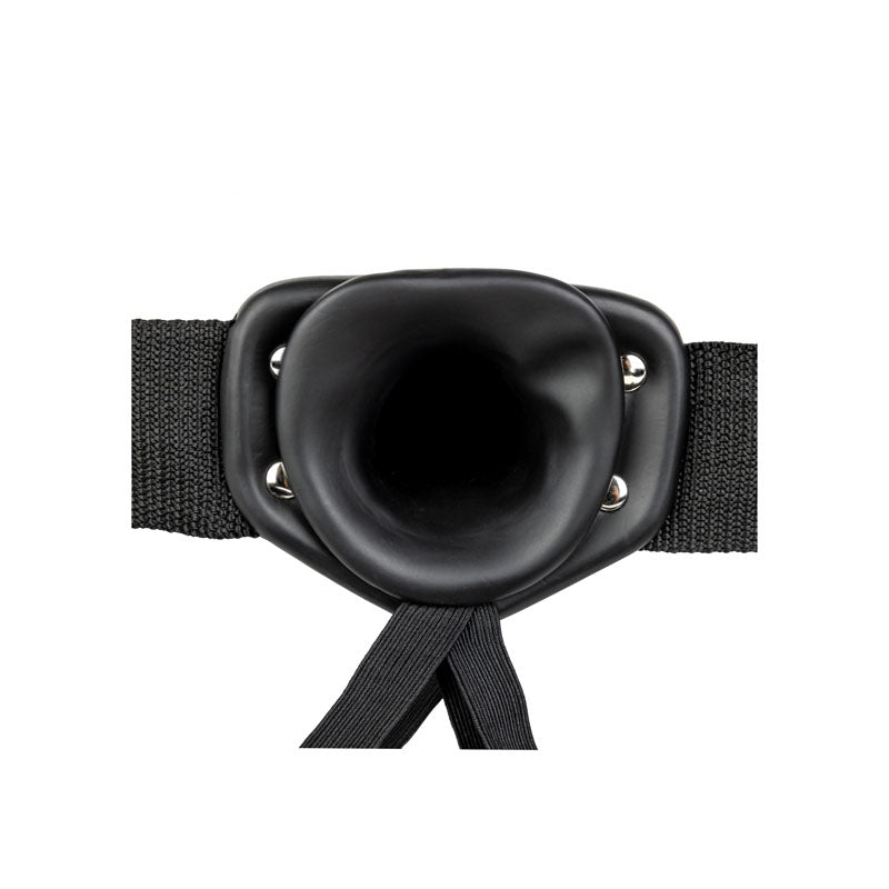 Shots Toys | REALROCK Hollow Strap-On - 10" / 24.5cm Black