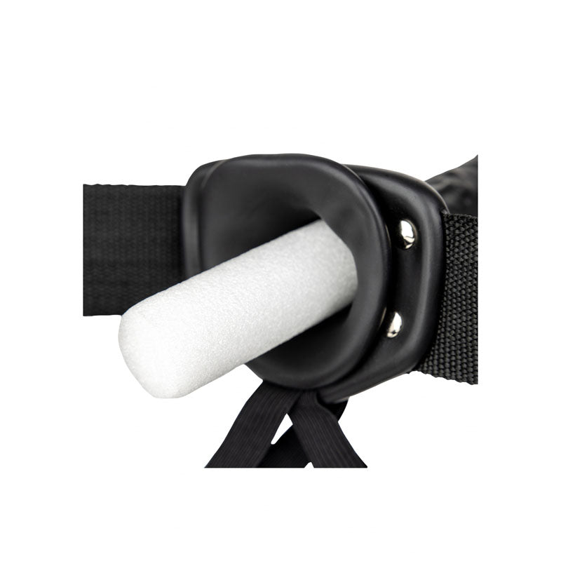 Shots Toys | REALROCK Hollow Strap-On - 10" / 24.5cm Black