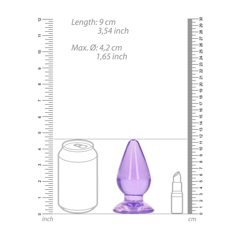 Shots Toys | REALROCK 11.5cm Anal Plug - Purple