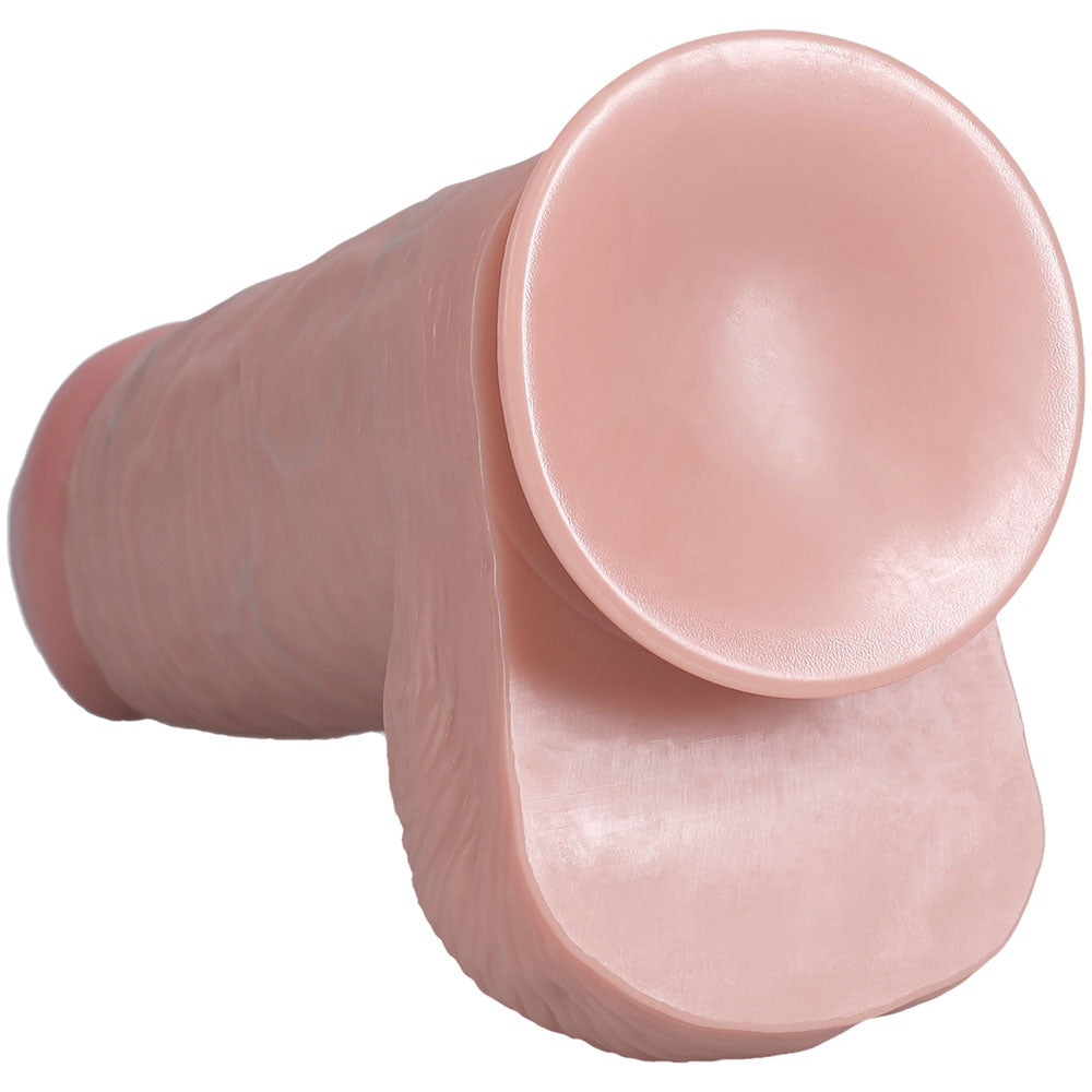 Shots Toys | REALROCK Realistic Extra Thick Dildo with Balls - 10" / 25.4cm - Flesh
