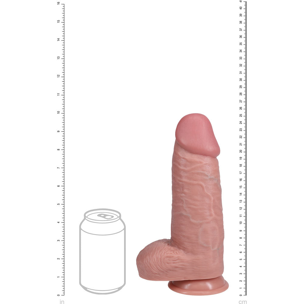 Shots Toys | REALROCK Realistic Extra Thick Dildo with Balls - 10" / 25.4cm - Flesh