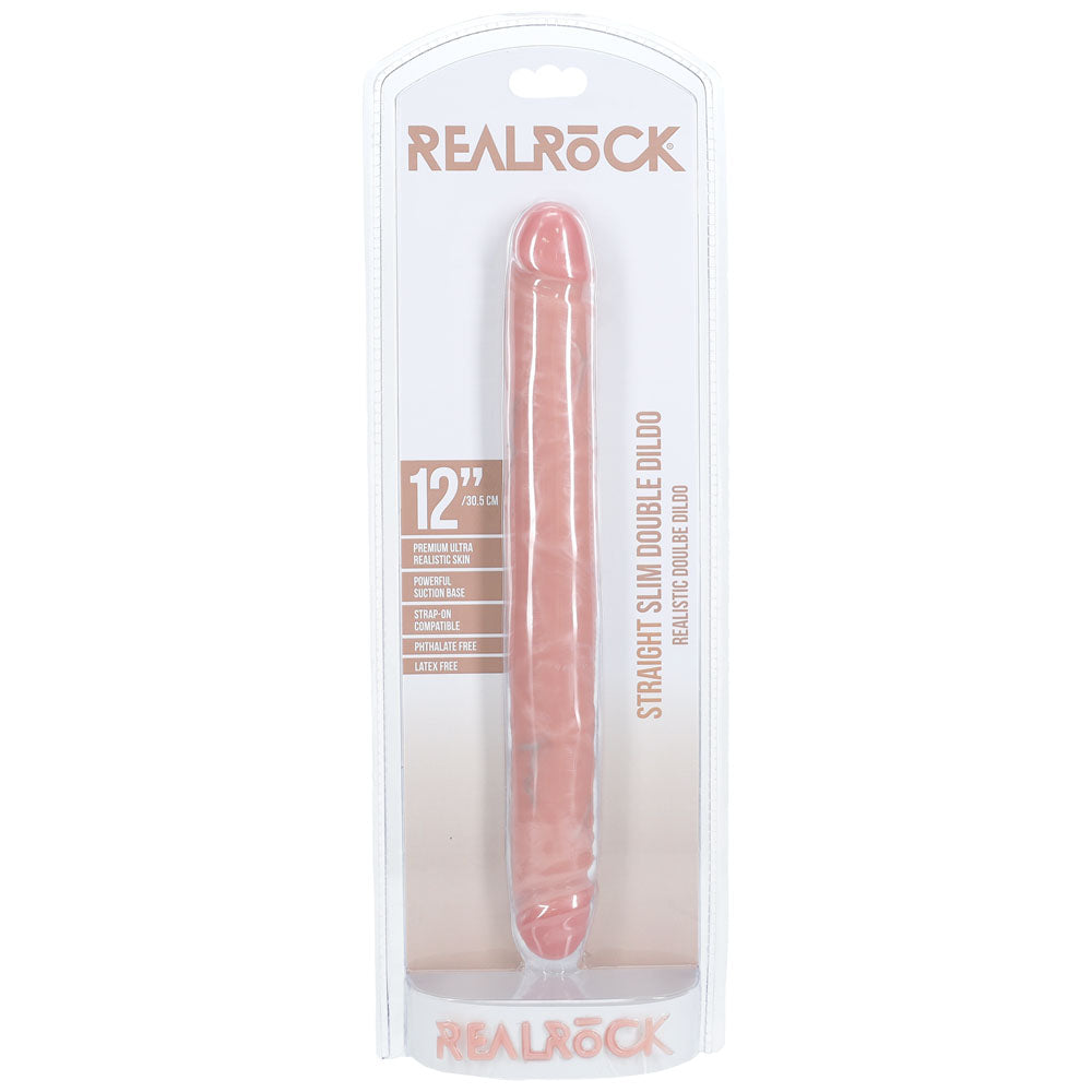Shots Toys | REALROCK 30cm Slim Double Dildo - Flesh (12")