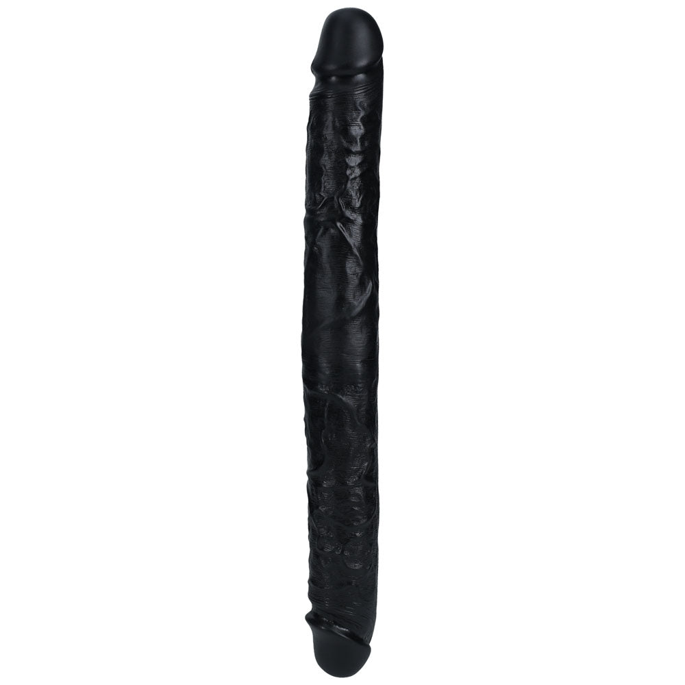 Shots Toys | REALROCK 40cm Thick Double Dildo - Black (16") Thick Double Dong
