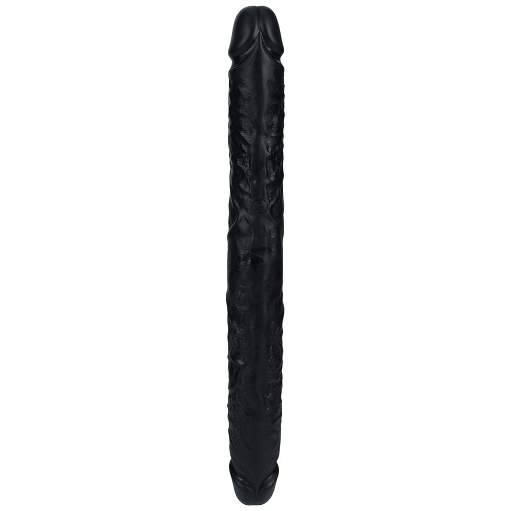 Shots Toys | REALROCK 40cm Thick Double Dildo - Black (16") Thick Double Dong