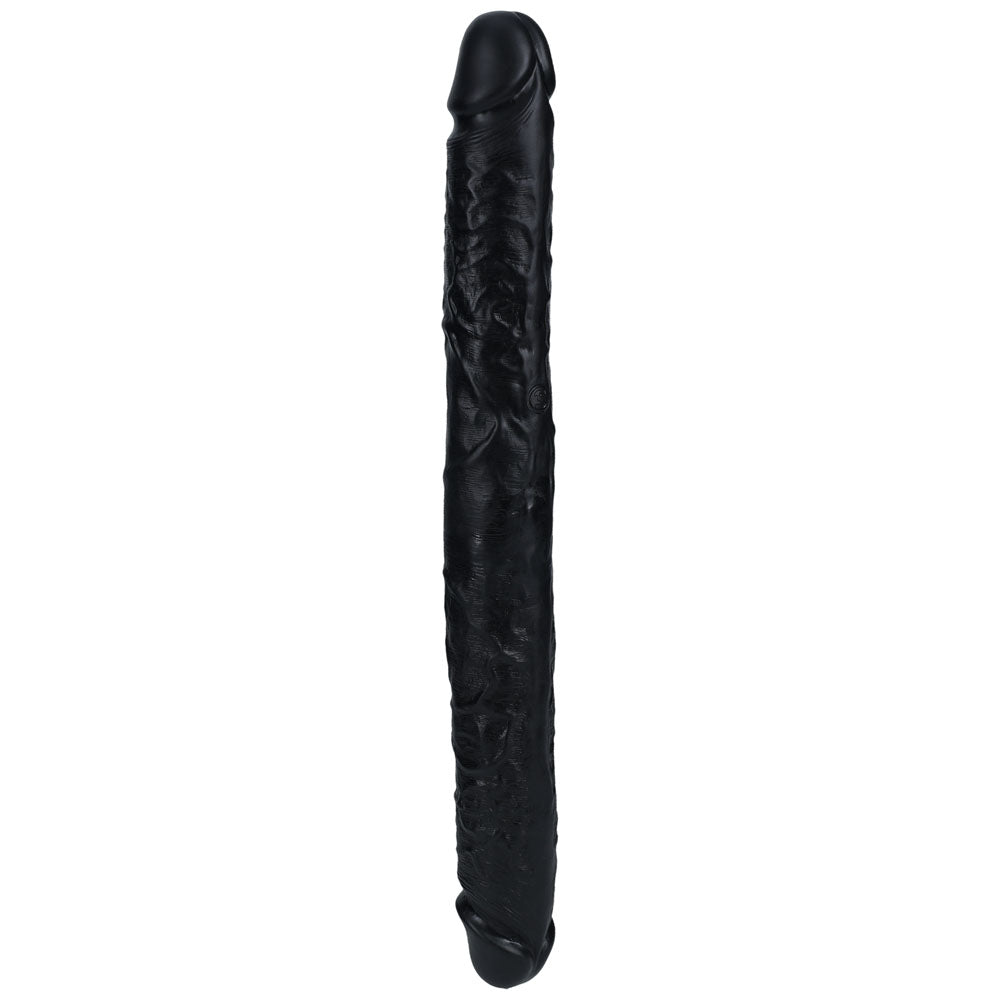 Shots Toys | REALROCK 40cm Thick Double Dildo - Black (16") Thick Double Dong