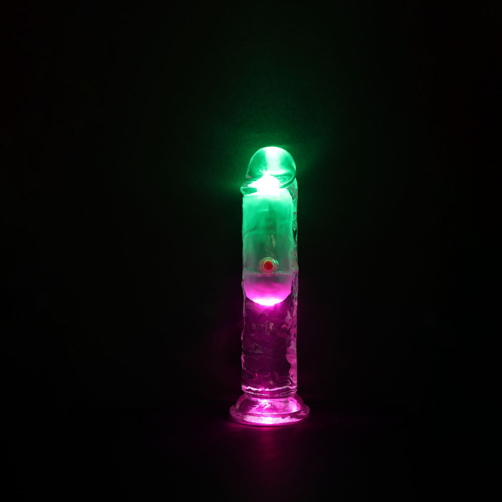 Shots Toys | REALROCK 6" Wireless LED Vibrating Dildo Dong with Remote