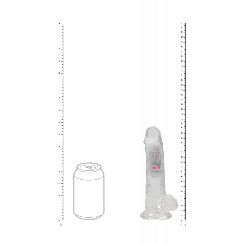 Shots Toys | REALROCK 7" Wireless LED Vibrating Dildo with Balls and Remote